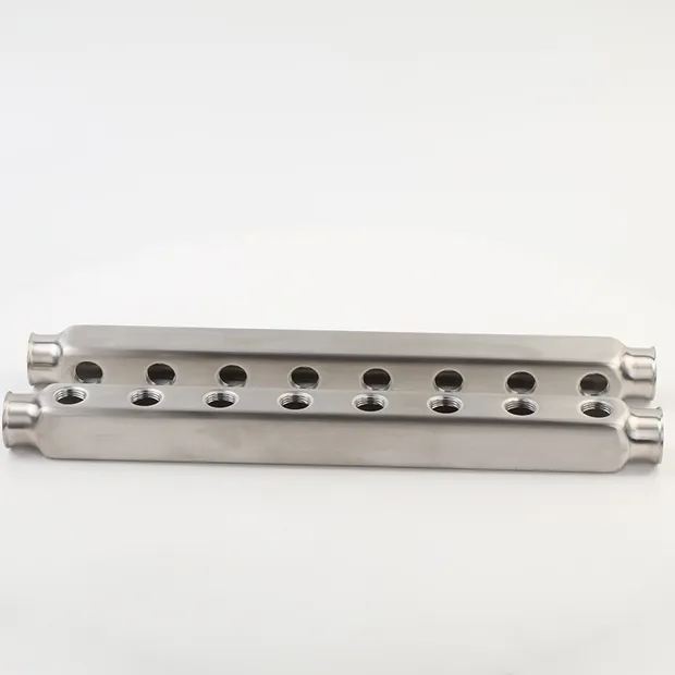 Collecteur en acier inoxydable 304 pour chauffage au sol (barre carrée)